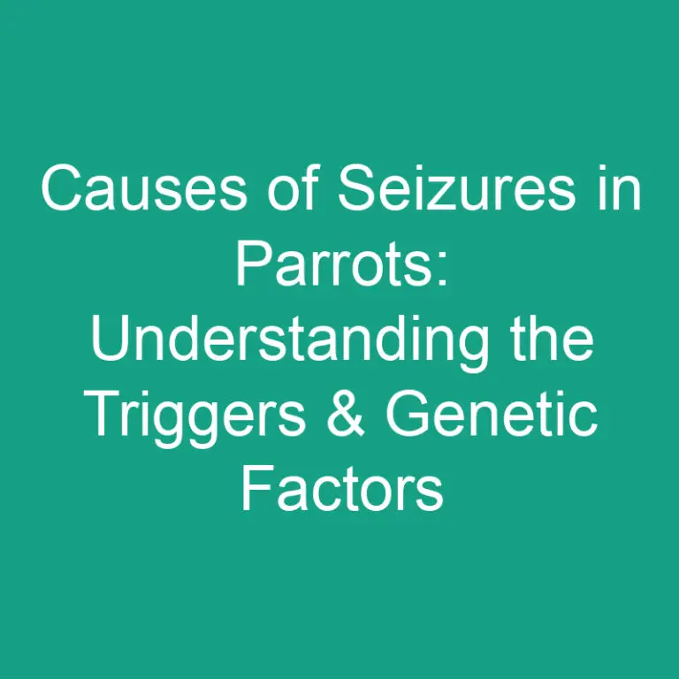 Causes of Seizures in Parrots: Understanding the Triggers & Genetic Factors